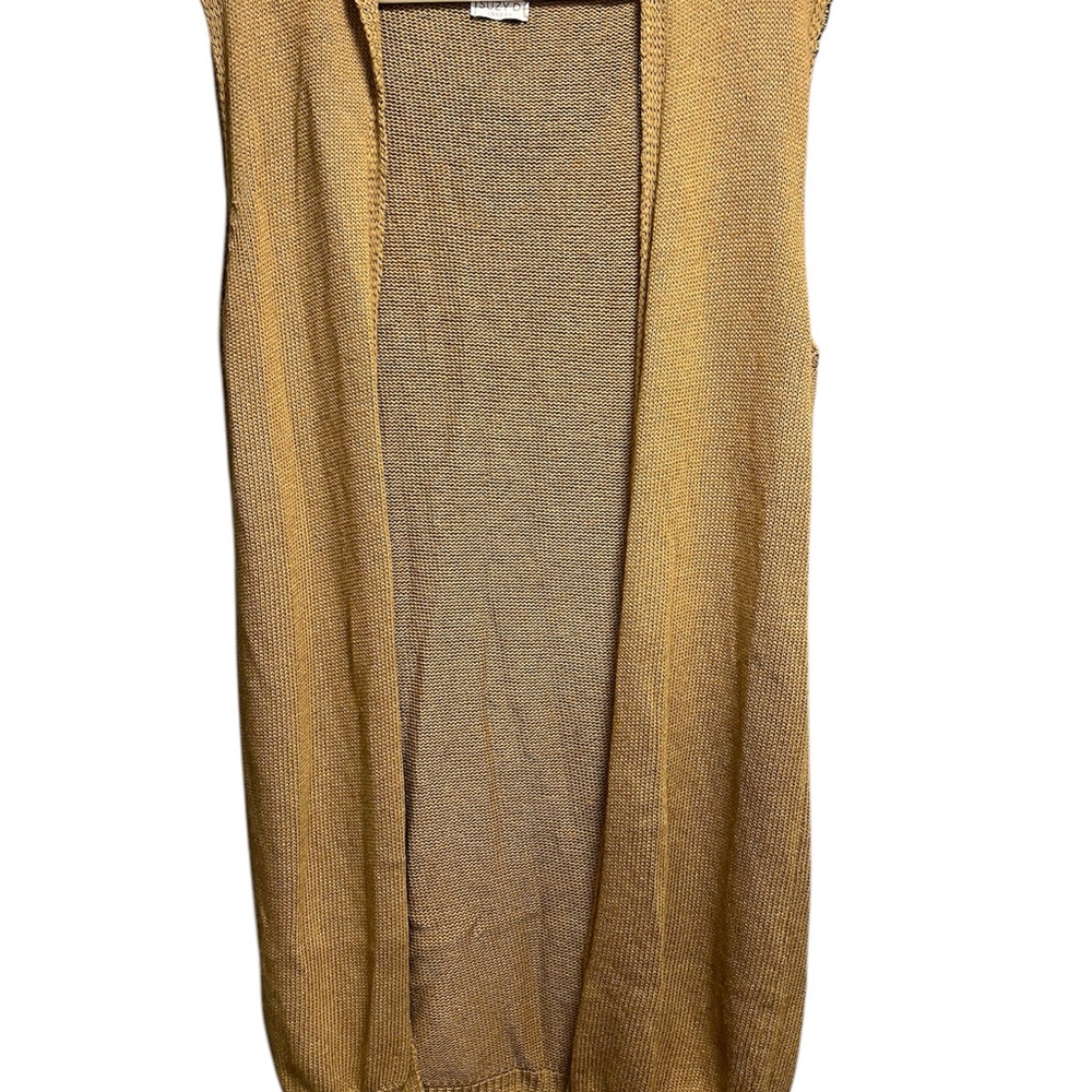 Suzy D London (made in Italy) knit duster cardigan with hood